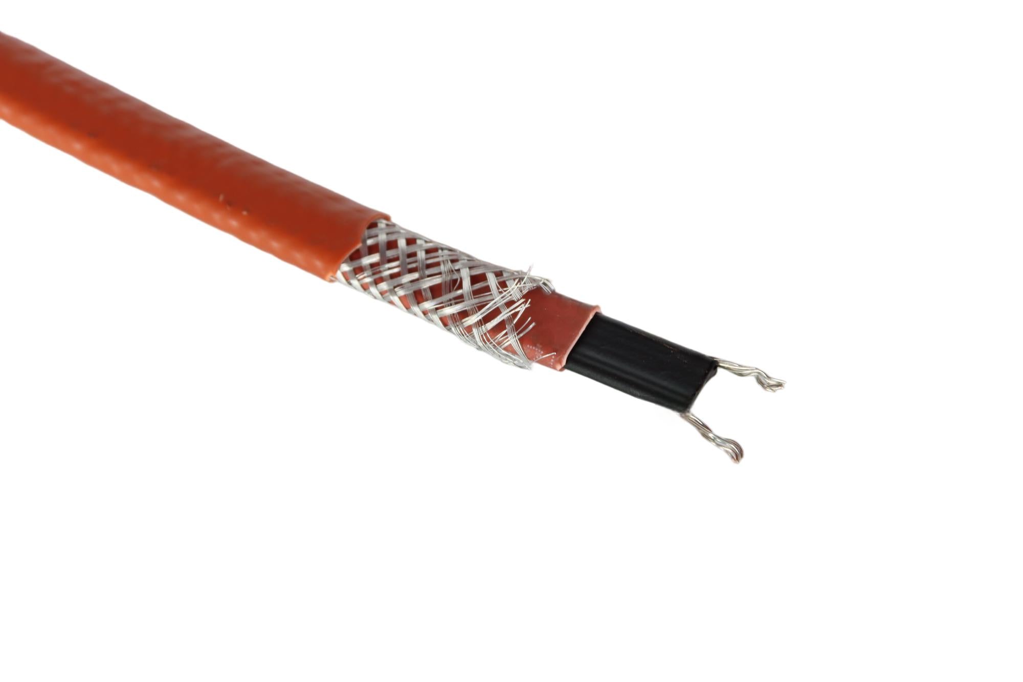 14 мм 90 °C 40 Вт/м греющий кабель на трубу саморегулирующийся